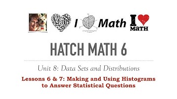 Hatch Math 6 Unit 8 Lessons 6 & 7