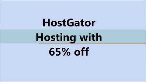 HostGator Hosting with 65% off