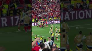 İspanya - Fransa Uluslar Ligi Maçı Tribünden Çekim. Pedri Sonrası Muhteşem Sevinçleri.