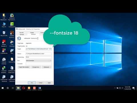 CHANGE IDE FONTSIZE IN NETBEANS