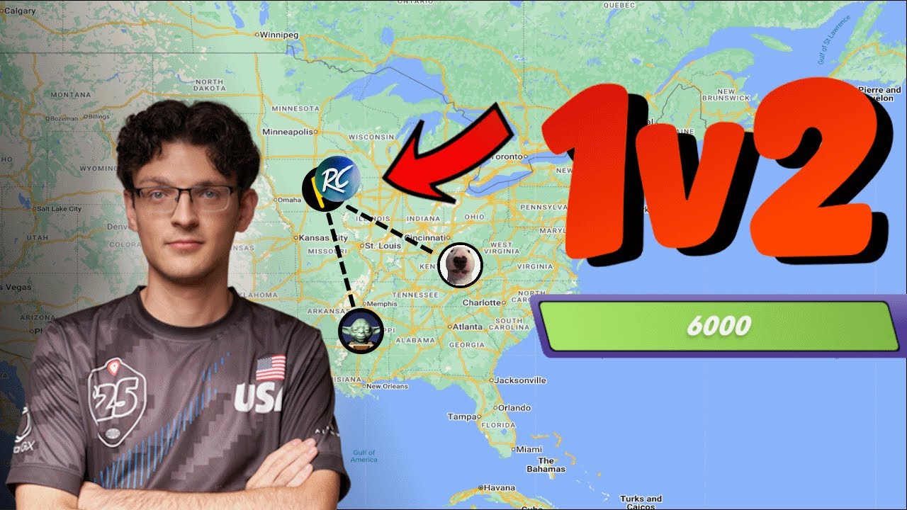 1v2ing in Geoguessr Team Duels