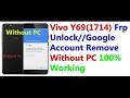 Vivo Y69(1714)Frp Unlock Without Pc 2021||Bypass Google Account Lock 100% Working By Tech Babul