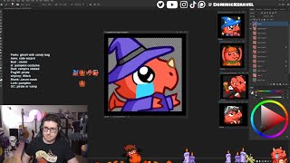 Making Halloween Twitch Emotes for Streamer Firedragon - Art Stream VOD Making Halloween Twitch Emotes for Streamer Firedragon - Art Stream VOD