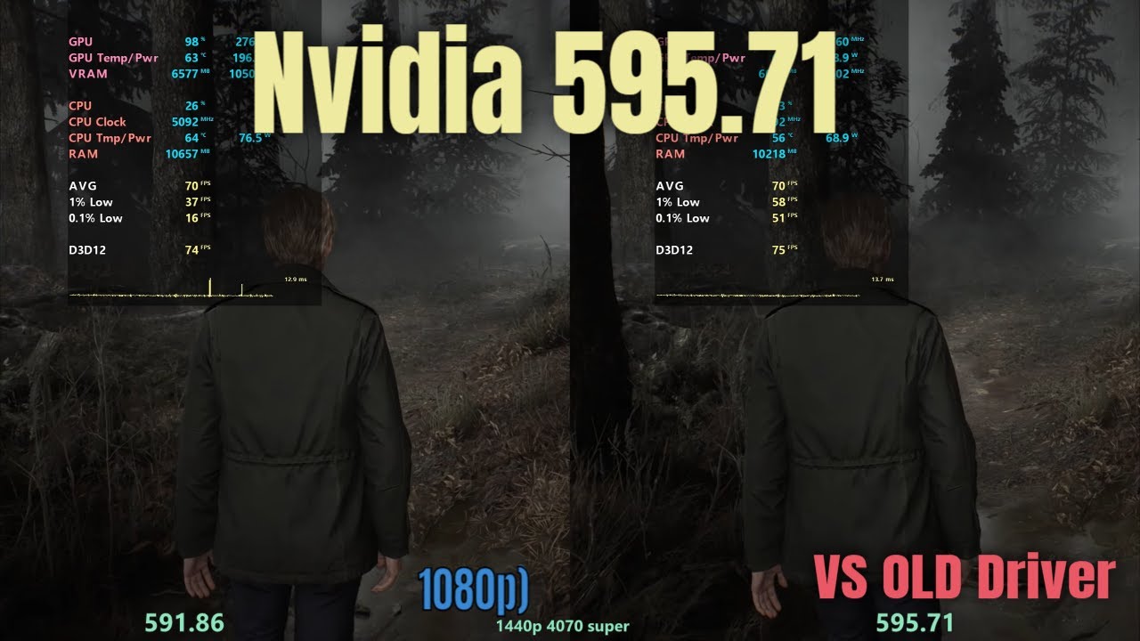 Nvidia 595.71 vs 591.86 (Latest vs Old) - YouTube