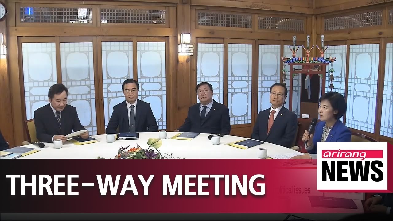 Ruling party, government and Blue House vow to boost cooperation on economic and political issues