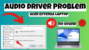How to Solve Audio Driver Problem Acer Extensa Laptop || Fixed