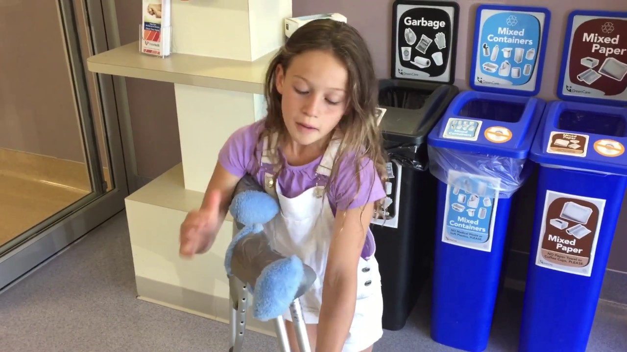 Aaliyah on crutches goes to the emergency