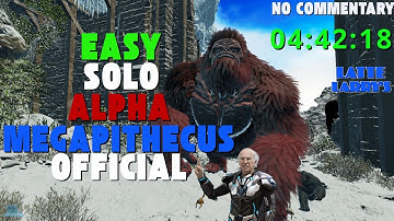 Ark Survival Ascended: Alpha Megapithecus Solo Run (No Commentary | ASA Boss Guide)