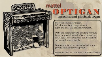 Mattel Optigan - A light-powered analog "sampler" organ demo