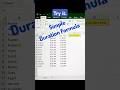 How to calculate duration in excel |Duration Formula #excel #trending #exceltips #shorts #shortvideo