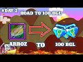 ARROZ TO 100 BGL || EDISI 1 BGL TO 100 BGL || DAY 2 || BEST PROFIT || CUAN BANYAK