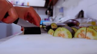 - Cooking Vlog - Having Dinner Eggplant Anchovies With Sambel While Watching Netflix