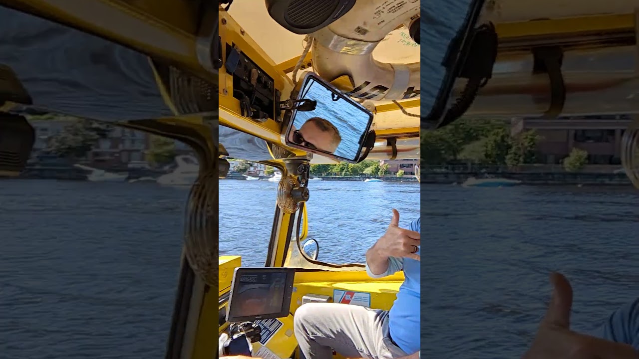 I drove the duck boat in Boston.