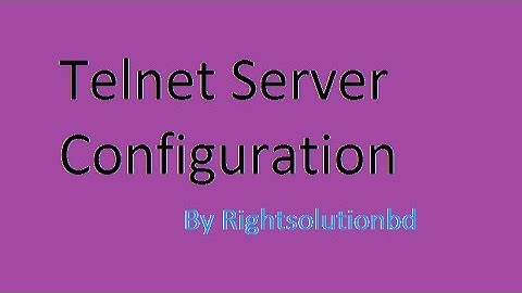 How to configure telnet server in Linux