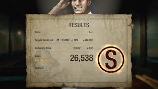 RE4 REMAKE | SHOOTING RANGE 4-C HIGH SCORE 26,538