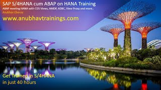 ABAP on HANA Training | S/4 HANA CDS Views | HANA on ABAP