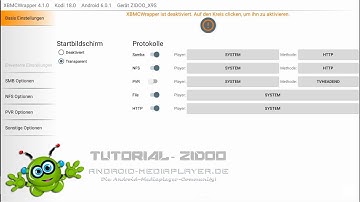XBMC / KODI Wrapper 4.1.x Tutorial für Zidoo Media Player