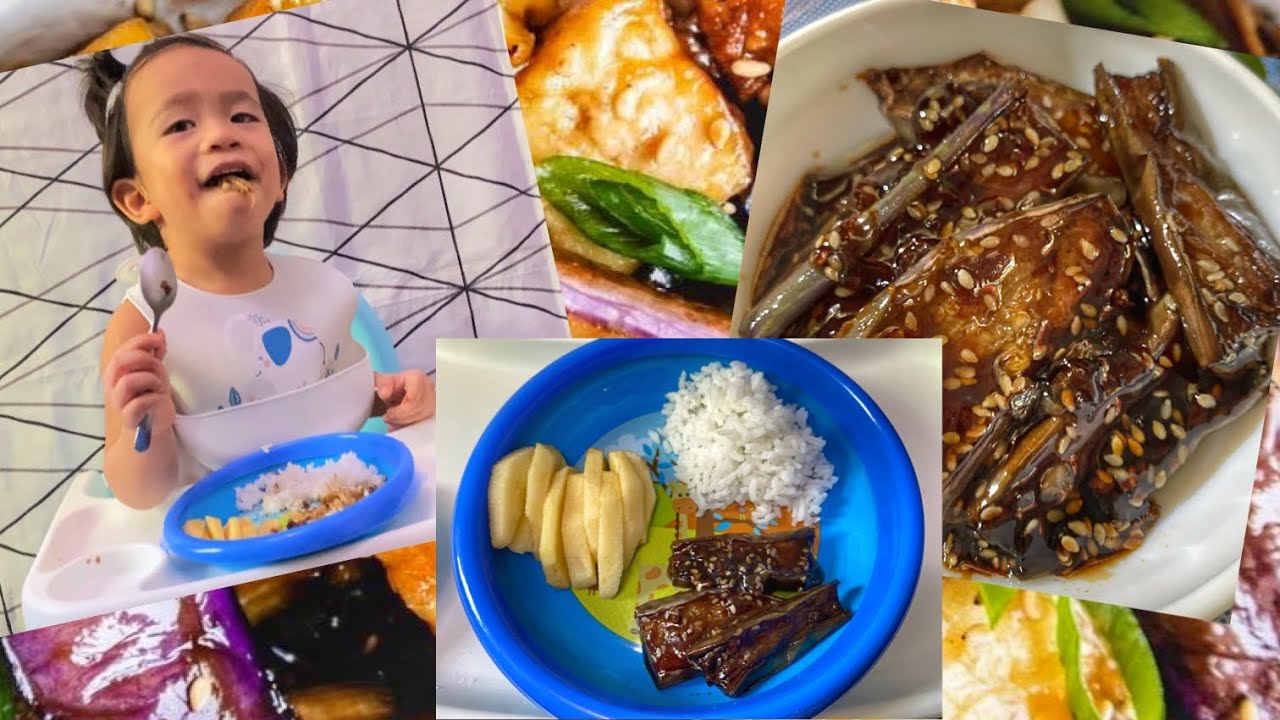 Baby led weaning recipes 2yrs old & 6mos sweet fried eggplant