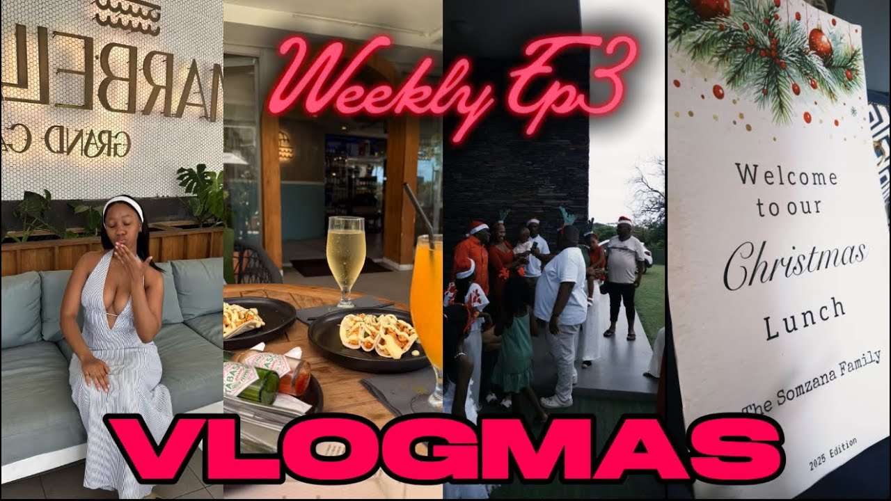 WEEKLY VLOGMAS Ep3(Last Episode) | Lunch Dates | Preps | Shopping | Christmas Day with the Somzana’s