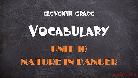 Học tốt tiếng Anh lớp 11 - Unit 10 Nature in danger
