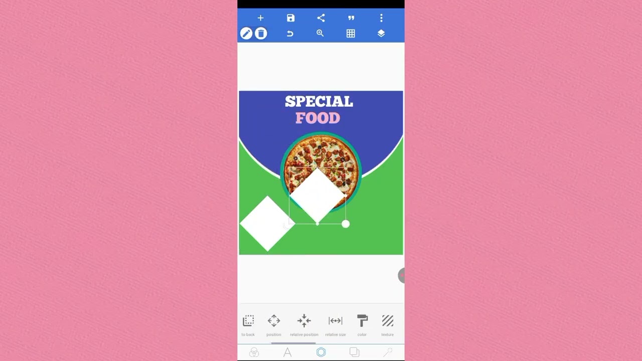 Graphic design casharka 2aad pixxelab mobile 📱 sida loo sameeyo hayaysiin .