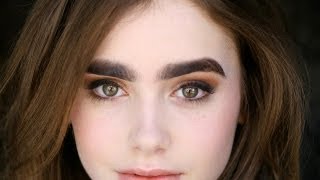 Lily Collins Lies About Her Eyebrows Twitter Account