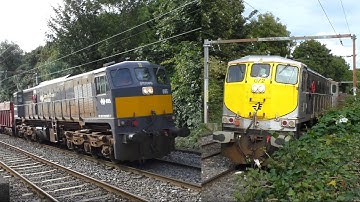 085 & 072 on Tara Mines trains @ Ossory Rd. & Ashbrook, Co. Dublin (26-9-2016)