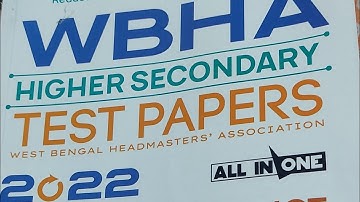 WBHA TEST PAPER SOLUTION//MODEL QUESTION PAPER-04//PART 01//WBCHSE//CLASS 12//MM MATHEMATICS