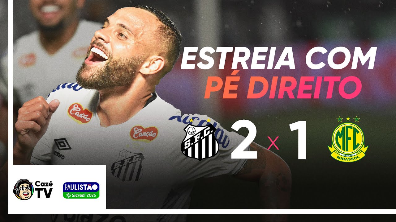 MELHORES MOMENTOS: SANTOS 2 X 1 MIRASSOL | 1ª RODADA | FASE DE GRUPOS ...