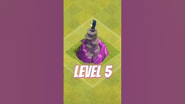 All wizard tower levels in clash of clans #alllevels #clashofclans #coc #wizard #wizardtower #shorts
