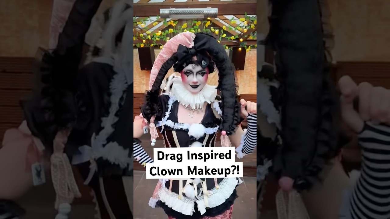 DRAG INSPIRED Clown Makeup Look!! ~ Goodtime Jester Cosplay #dragrace #clown #makeup