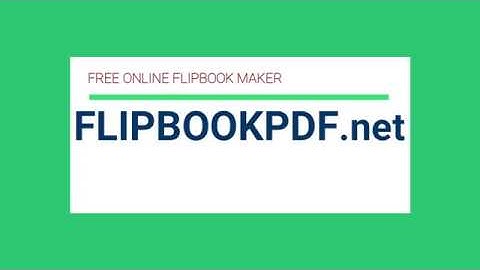 Free Online PDF to Flipbook (HTML5) Converter