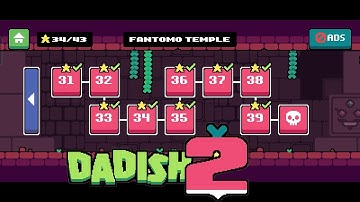 Dadish 2 Gameplay Level 31 - 40.