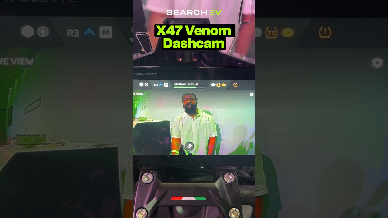 Ultraviolette X-47 Venom Has Built-In Dashcams! 📹🏍️