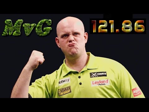 HIGHEST AVERAGE EVER SEEN ON VIDEO - Michael van Gerwen 121.86  v Steve Beaton 102.12