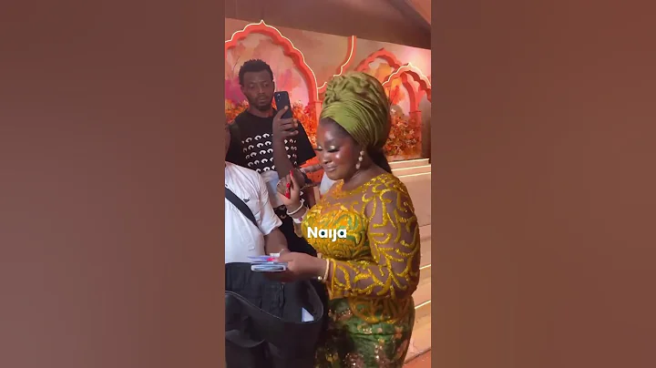 Teekay fashion making money rain at the wedding of Priscilla Ojo the daughter of actress Iyabo Ojo