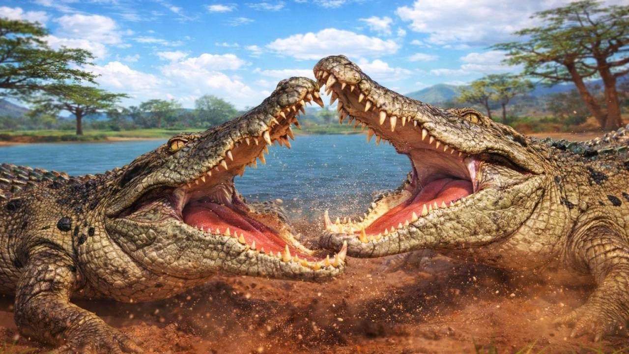 Kosing everyone that steps Into my Territory as a Crocodile In Roblox Savannah Life
