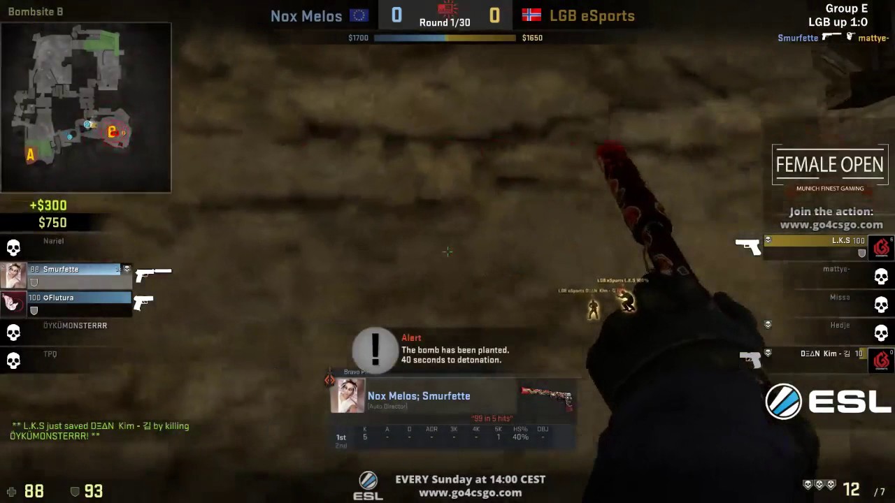 Smurfette Pistol Ace 2v5 | Nox Melos vs LGB