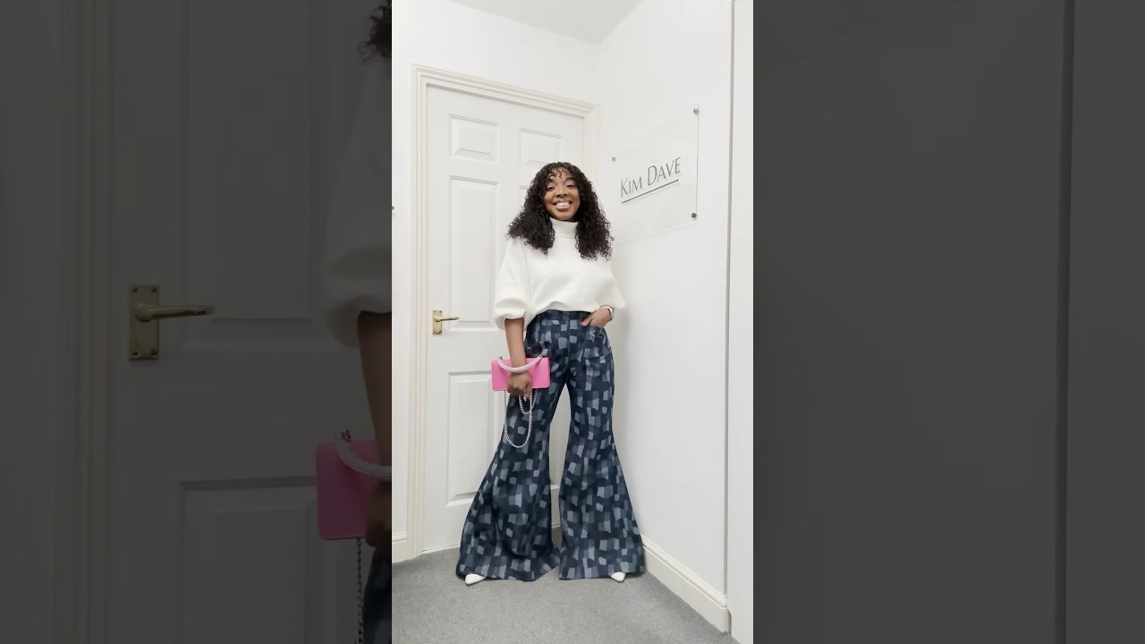 Making 70s inspired diy flare pants - YouTube