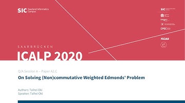 A2.C — On Solving (Non)commutative Weighted Edmonds