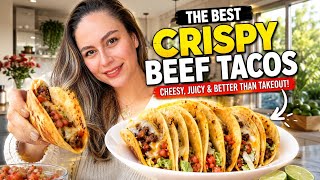 The BEST Crispy Beef Tacos 🌮 | Cheesy, Juicy & Better Than Takeout!