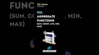 Part-6: SQL Aggregate Functions | SQL Server Aggregate Functions | #sql #sqlserver #sqlcourse #viral