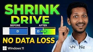 Shrink Existing Drive in Windows 11 Easily! Step-by-Step Guide ~ Tamil | vNetesIT