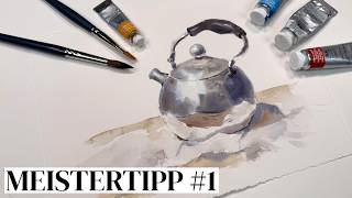 Pro Tip #1 - Achieve More Expression in Watercolor Through Loose, Confident Brushstrokes screenshot 4