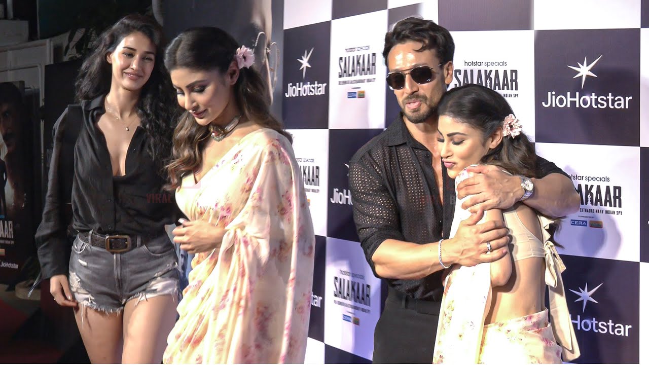 Tiger Shroff & Disha Patani REUNITE with Mouni Roy arrive at Salakaar Screening
