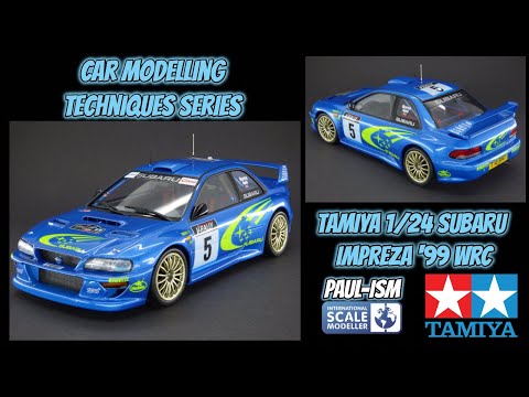 The Tamiya 1/24 Subaru Impreza WRC in Monte Carlo Rally Scheme