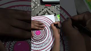 85/100 The mandala's energy -a reflection of my one#art#artday #shorts #trending#artist#virl#drawing