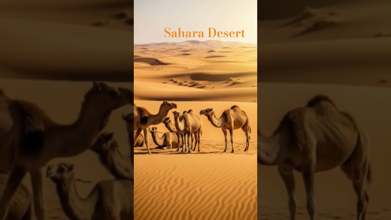 Sahara desert 🏜️☀️🐪 