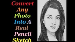 How To Convert Any Photo Into Real Pencil Sketch In Android 