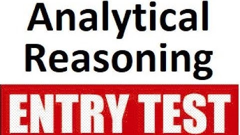 Analytical  Reasoning (type 4), solved for GAT HAT Entry Test, NTS HEC CSS  [in Urdu ] MunirKhokhar